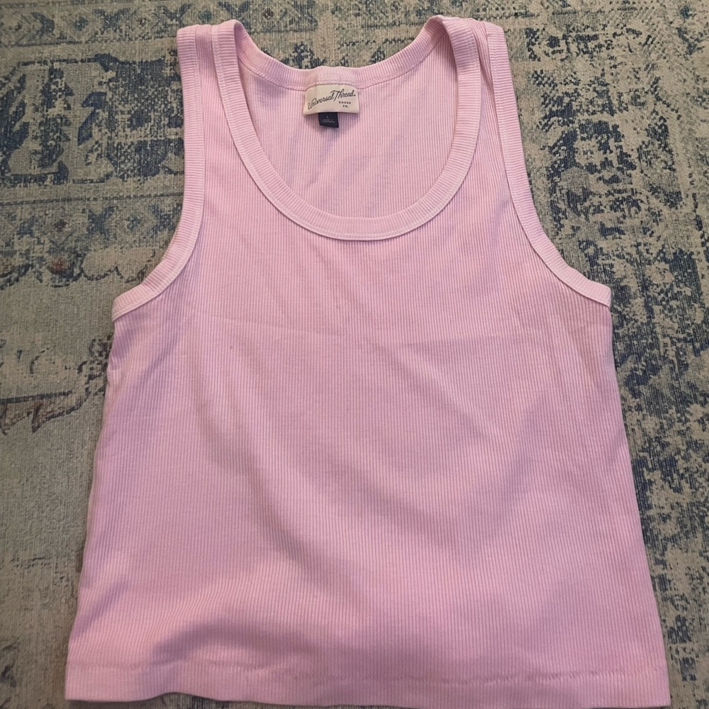 Universal Thread Light Pink Ribbed Tank Top